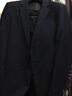 VEDEOL三四件套可选 西装男士西服套装休闲修身外套商务正装新伴郎结婚 藏青2扣三件套外套+裤子+领带 L-体重123-140合适 实拍图