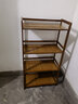 茶叶柜置物架楠竹小型博古架客厅茶室多层茶具茶壶茶叶罐收纳架储物架展示架子 茶色全板置物架四层50 实拍图