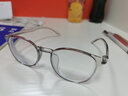 亿超透明近视眼镜女素颜神器防蓝光超轻镜框男可配镜眼睛框架大脸4028 午夜山雾灰 配平光防蓝光 实拍图