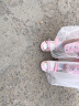 哈比熊童鞋夏季儿童凉鞋女童凉鞋魔术贴沙滩鞋公主鞋 粉红色30码 实拍图