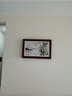 木品缘电表箱装饰画免打孔新中式实木挂画液压上翻配电箱遮挡画可定制 K款-竹报平安（横版） 60*40cm柚木色【可遮50*30电箱】 实拍图