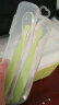 爱得利儿童硅胶软勺宝宝碗勺餐具新生儿软头勺婴儿勺子辅食勺饭勺AG-204 硅胶软头勺绿色2支+收纳盒（非爱得利） 晒单实拍图