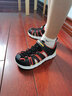 Skechers斯凯奇儿童运动凉鞋男童沙滩鞋镂空防滑夏季中大童大头鞋400041L 男童/黑色/红色/BKRD 33.5 实拍图