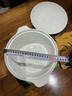 瓷秀源纯白骨瓷品锅带盖大汤碗陶瓷汤盆双耳汤碗创意个性家用大号大碗 双耳锅 实拍图
