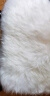 达令河汽车坐垫冬季纯羊毛澳洲皮毛一体加厚保暖长羊毛坐垫单个座椅垫套 Y75白色（前座一片） 实拍图