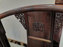 好木名作红木家具大红酸枝/老红木/老挝红酸枝（学名：交趾黄檀）中式皇宫椅子实木椅子圈椅三件套 皇宫椅三件套（精品） 实拍图