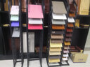 慕石瓷砖展架门板展示架铝扣板展架木地板陶瓷样品展架色板架立式玻璃 单排 高400*宽300 12层 实拍图