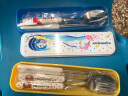 树彬学生不锈钢便携式餐具旅行儿童筷子套装勺子叉子个人餐具盒- 小熊 实拍图