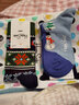Happy Socks春夏款袜子女男袜薄荷曼波运动彩虹白色棉袜中筒袜 雪人心事 1双 M 36-40 实拍图