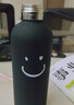 贞嘻水杯保温杯男士杯子年会奖品礼品送员工实用大容量不锈钢车载学生 黑色笑脸保温杯510ml 实拍图
