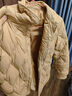雪中飞童装儿童羽绒服秋冬新款男童中大童女童网格衬衫式轻薄羽绒服 卡其色 110 实拍图