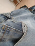 【肥仔240斤超大码5XL】牛仔裤男士直筒宽松夏季新款大码潮流男装九分裤胖子裤子潮胖子 牛仔蓝 L 115斤至130斤可穿 实拍图
