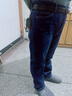 傲励锦【148两条】加绒牛仔裤男弹力中青年宽松直筒裤加厚商务休闲长裤 807黑色加绒+8010黑色加绒 34码( 二尺七) 实拍图