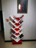 爱沐歌 简易书架落地创意心形置物架小书架树形桌上绘本架 5心-红+白色 实拍图