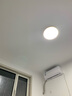 帕莎 卧室吸顶灯led全铜吸顶灯餐厅儿童房灯饰圆形现代简约超薄主卧灯 铜本色-直径40cm -三色变光 实拍图