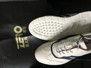 零度男鞋休闲皮鞋2025新款潮流男士休闲鞋品牌真牛皮小白鞋舒适运动鞋 白棕1130(欧码) 40 实拍图