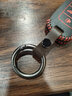 周末先生汽车钥匙扣真皮个性原创男人士挂腰现代简约时尚锁匙挂件圆环大众 008-深棕色（皮宽1CM） 实拍图