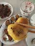 蓝湖优品【三色】东北黄米粘豆包紫米江米黏粘糕年糕特产纯手工黏芸豆豆包 江米豆包330g*3袋 共27个 实拍图