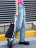 moussy【热销爆款】 经典高腰水洗直筒休闲牛仔裤028HAS11-2391 110蓝色 M 实拍图