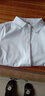 诗兰伦萨加厚保暖长袖白衬衫女职业装学生衬衣上衣正装酒店修身工作服 白色（加绒） S（80-90斤） 实拍图