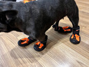 TRUELOVE狗狗鞋子不掉脚宠物用品雨鞋金毛泰迪小中大型犬防水金毛边牧防脏 桔色 3号(一套4只) 实拍图