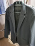 千纸鹤休闲抗皱小西服男春秋季新款休闲西装男外套易打理单西男 382 06C灰色 XL 实拍图