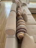 澳特莉莎（AOTELISHA）沙发客厅现代简约布艺沙发组合中大户型科技布沙发可拆洗实木沙发 【海绵款】（普通面料+实木框架）选1-15号 六件套【配4个凳子】 实拍图