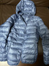 雅鹿轻薄羽绒服女短款连帽秋冬新款90绒轻便外套ap 雾霾蓝 160/M 实拍图