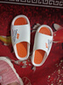 【不凡】拖鞋男款潮流四季户外防滑厚底踩屎感外穿运动男士拖鞋 3'骏华】A08】橙色 38-39 【适合37-38】 实拍图