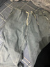 西域传奇牛仔裤男春秋季潮牌高街宽松直筒裤子男百搭纯色阔腿复古休闲长裤 浅蓝色+黑色 2XL  (建议145-150斤) 实拍图
