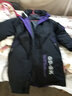 花花公子棉衣男冬季外套中长款衣服棉袄子潮宽松非羽休闲绒服男装保暖棉服 黑拼紫色 2XL 145斤内 实拍图