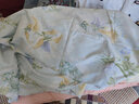富安娜出品馨而乐床上四件套200x230cm被套单件 印花床单被罩三件套床品 仙踪绿【柔软舒适 清爽透气】 1.8米床-四件套 床单款 230*229cm 实拍图