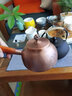 容山堂侧把铜壶手工紫铜泡茶壶烧水壶加厚煮茶壶木把煮茶器高档功夫茶具 侧把紫铜壶-祥云600ml 实拍图