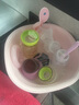 茶花（CHAHUA）脸盆洗脸盆塑料小盆子方盆儿童脸盆婴儿面盆宝宝洗手盆学生宿舍脸 浅粉色 小号方盆 实拍图
