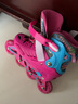亿享溜冰鞋儿童全套装初学者成人轮滑鞋 3-5-6-8-10岁 可拆洗内胆 粉色可拆洗八轮全闪 中码m(35-38)适合平时鞋码32-36 实拍图