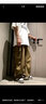沂伦赫工装裤男春夏秋季日系cityboy休闲裤大码束脚宽松伞兵直筒阔腿裤 22397黑色 L （建议110-130斤） 实拍图