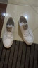 洛克华菲（Rock Fairwhale） 小白鞋新款真皮2024新款男鞋韩版板鞋男低帮休闲鞋头层牛皮鞋子 白色 40 实拍图