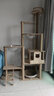 猫爬架太空舱木质多层大型猫树猫架带窝宠物用品 【萌喵乐园Y10】大猫窝2个太空舱（升级实木立柱） 家具板 实拍图