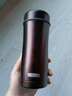 膳魔师（THERMOS）闷茶焖茶岩茶杯不锈钢保温杯便携水杯TCCG-400可刻字泡茶杯礼物 【304不锈钢】咖啡色DB 400ml 实拍图