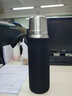 大号带手提保温杯套350-1000ml通用防摔水杯保护套杯袋 黑色特大号提绳款 实拍图