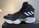 adidas阿迪达斯官方Pro Bounce男子舒适团队款实战运动篮球鞋 1号黑色/亮白 40.5(250mm) 实拍图