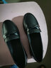 三象鲨软底防滑中老年单鞋女春秋妈妈鞋皮鞋平底工作鞋黑色老人鞋子 黑色 35 实拍图