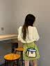 慕昂小众设计卡通小包包女夏2026新款帆布手提包少女二次元链条斜 蓝色 实拍图
