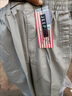 JEEP休闲裤男宽松大码薄款直筒裤春秋季新款棉质时尚休闲男士长裤子 浅灰色 XL 实拍图