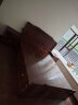 木中央 红木家具 非洲花梨（学名：刺猬紫檀）1.8米双人大床婚床+床头柜 实木新中式卧室嘉禾床 床+两个床头柜 晒单实拍图