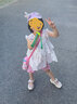 davebella戴维贝拉儿童童装夏季女童套装夏款田园风女宝宝清新文艺小清新两件套DBM14178草莓印花130cm 实拍图