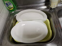 红牡丹 纯白陶瓷餐具套装骨瓷碗碟套装家用白色碗具礼盒釉下彩碗盘筷子 纯白50头 双鱼版 实拍图