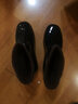 回力男士短筒加绒水鞋雨鞋 8557 黑色内层加绒不可拆 41 建议拍大一码 实拍图