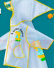 太空儿童雨衣雨鞋套装男童女童幼儿园宝宝3岁学生雨披斗篷式透明雨衣 恐龙款-黄色（雨衣） M 实拍图