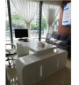 福锦（FUJIN）老板桌办公家具简约主管桌现代大班台总裁桌白色时尚经理桌椅组合 1.8米左侧柜 实拍图